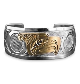 1" Gold / Silver Thunderbird Bracelet