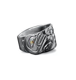 SOLD Silver Repousse Sea Otter Ring
