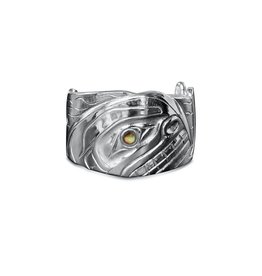 SOLD Silver Repousse Orca Ring