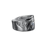 Silver Repousse Thunderbird Ring
