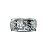3/8" wide Orca Ring by Charles Harper