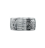 3/8" wide Orca Ring by Charles Harper