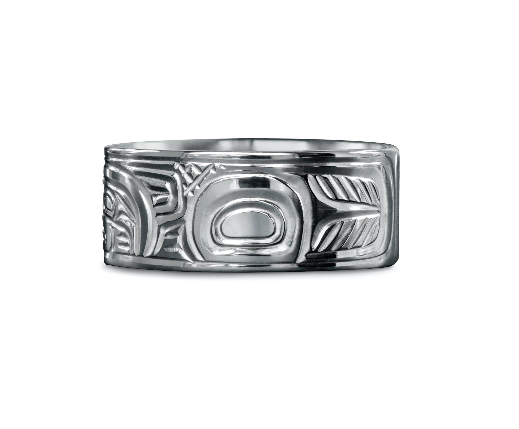 3/8" wide Raven Ring by Charles Harper