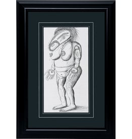 Framed 'Lactating Mother' Drawing by Lawrence Paul