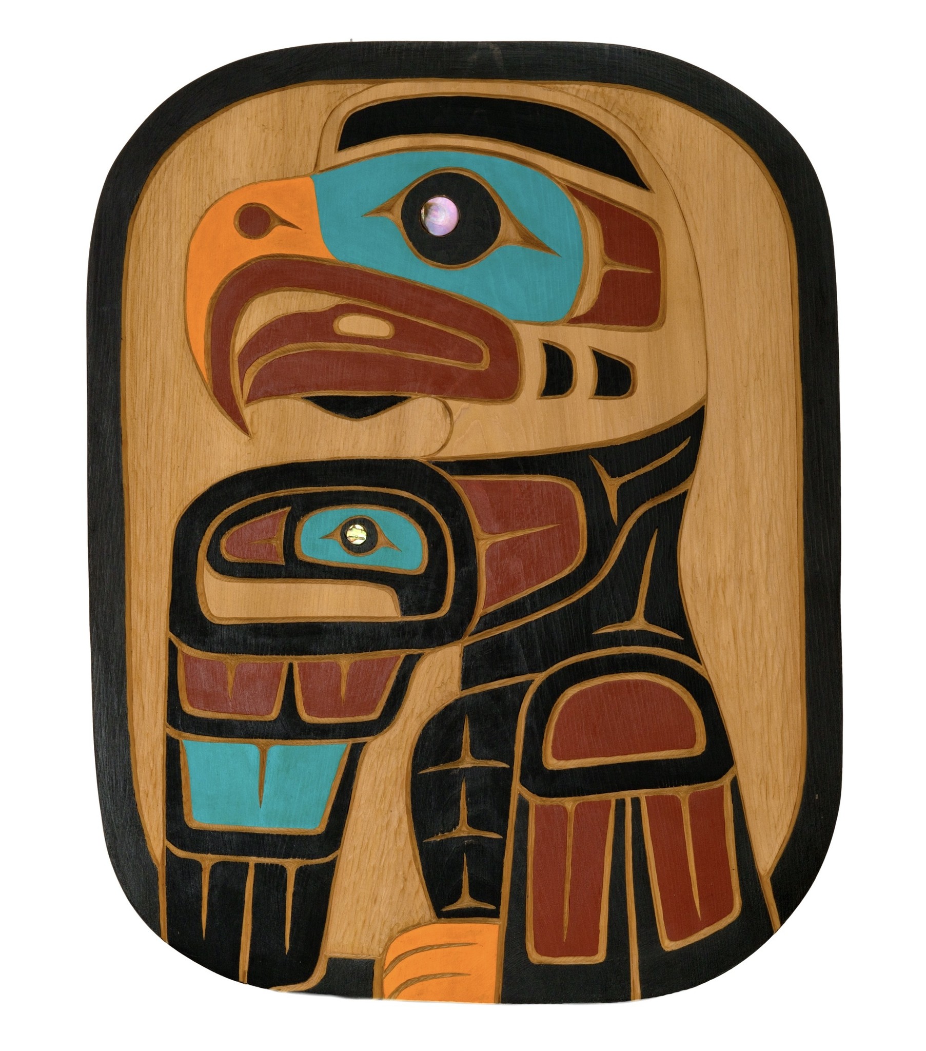 SOLD  Coast Salish Eagle Panel
