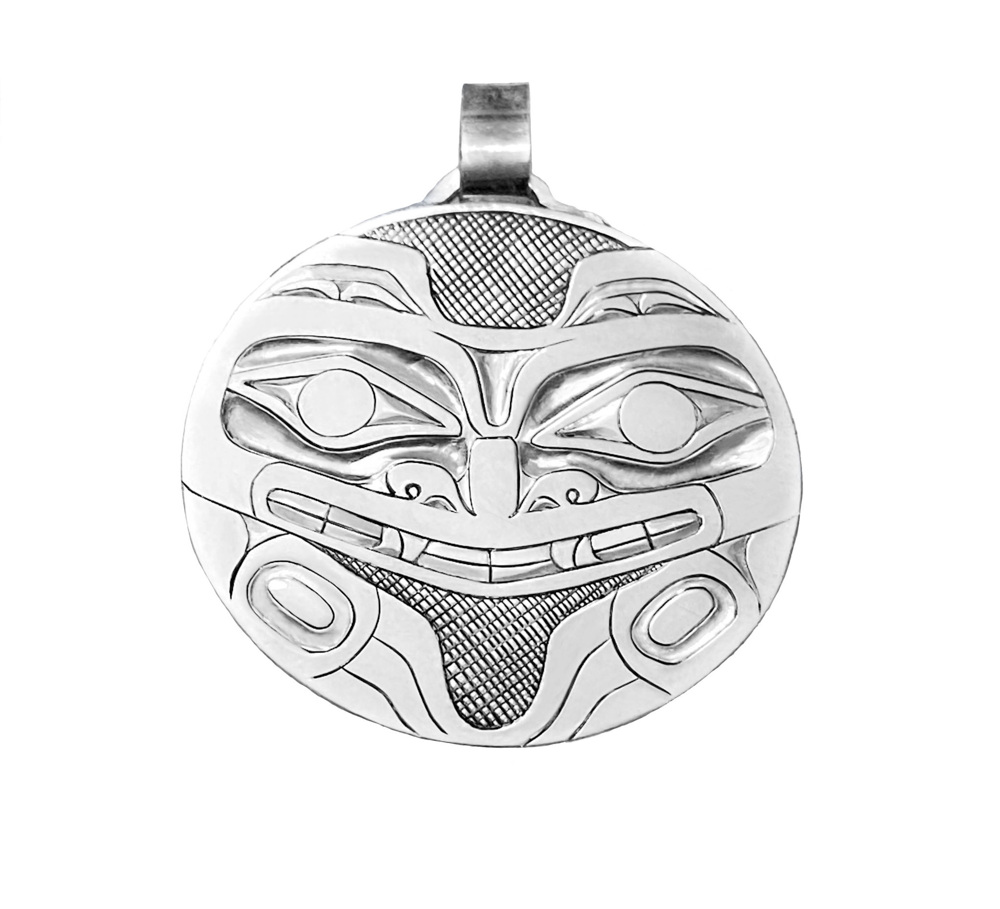 SOLD  Haida Argillite Orca Bear Pendant