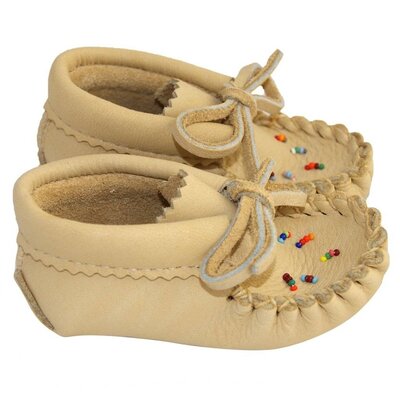 Childrens' Beaded Moosehide Moccasins