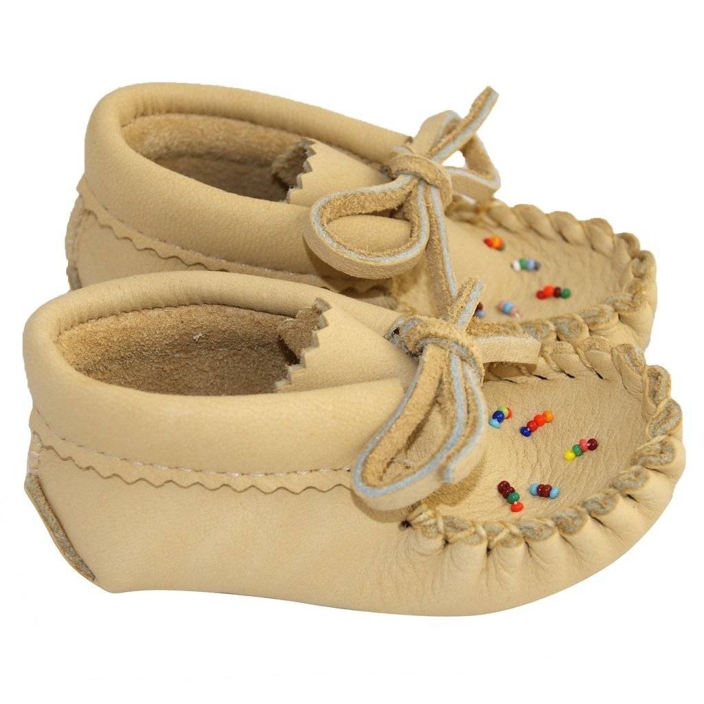 Children's Beaded Moosehide Moccasins