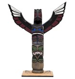 CUSTOM ORDER  Thunderbird and Seal Totem Pole