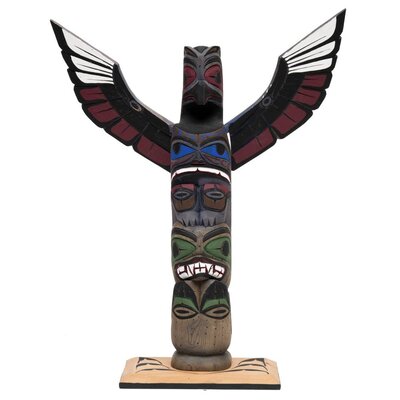 CUSTOM ORDER Thunderbird and Seal Totem Pole