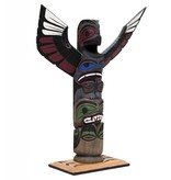 CUSTOM ORDER  Thunderbird and Seal Totem Pole