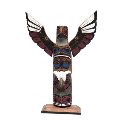 CUSTOM ORDER  Northwest Coast Totem Pole 12"