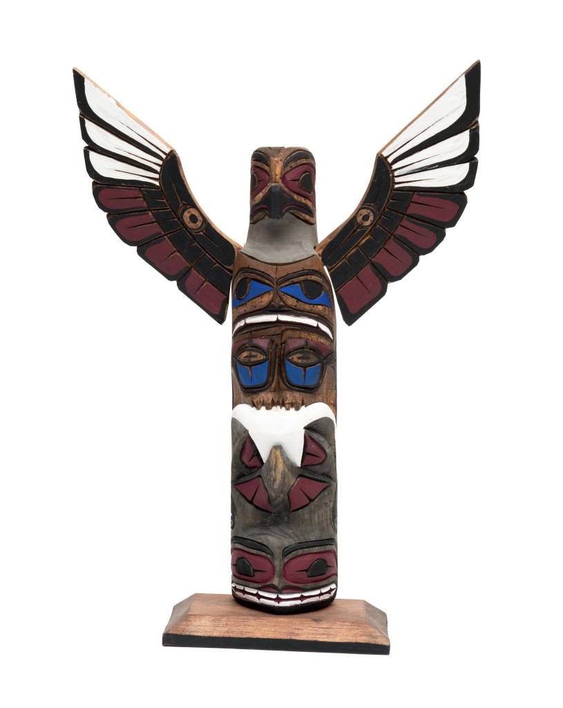 CUSTOM ORDER  Northwest Coast Totem Pole 12"