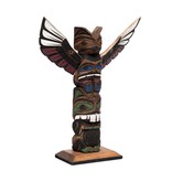 SOLD  Northwest Coast Totem Pole 12"