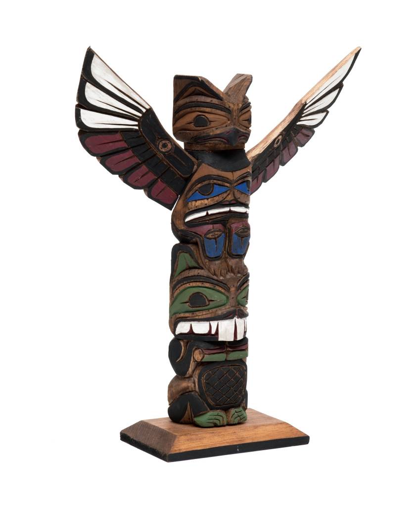 SOLD  Northwest Coast Totem Pole 12"
