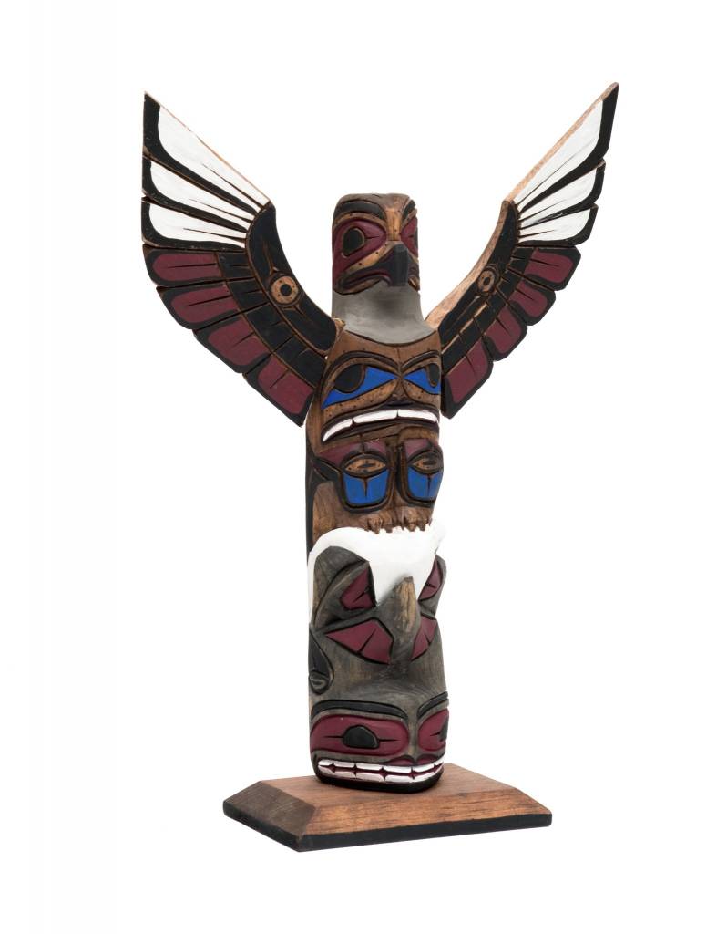CUSTOM ORDER  Northwest Coast Totem Pole 12"