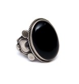 SOLD  Black Onyx Ring (Navajo).
