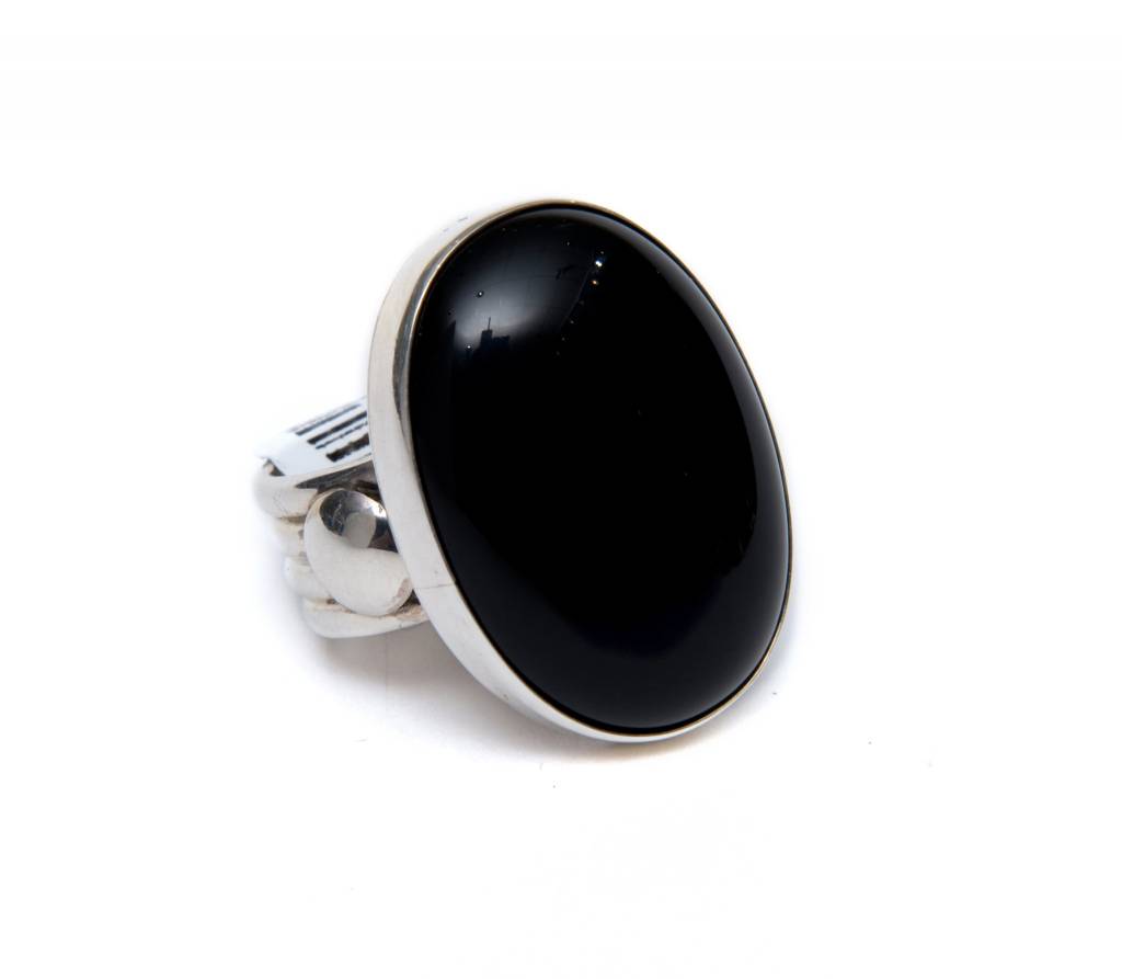 Black Onyx Ring by Bryant Martinez (Navajo).