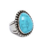 SOLD  Natural Blue Ridge Turquoise Ring