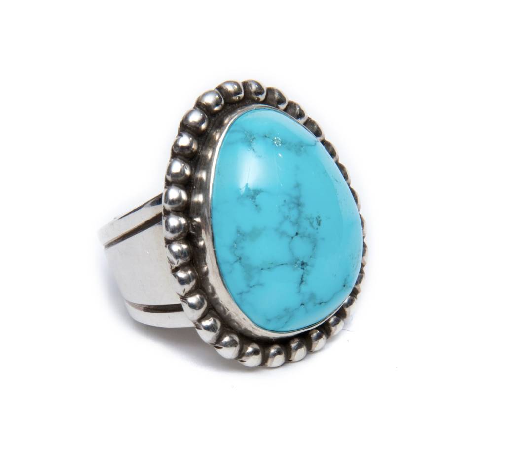 SOLD  Natural Blue Ridge Turquoise Ring