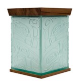 SOLD  Eagle Bentbox in Glass by Alano Edzerza (Tahltan).