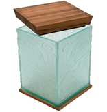 SOLD  Eagle Bentbox in Glass by Alano Edzerza (Tahltan).