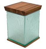 SOLD  Eagle Bentbox in Glass by Alano Edzerza (Tahltan).