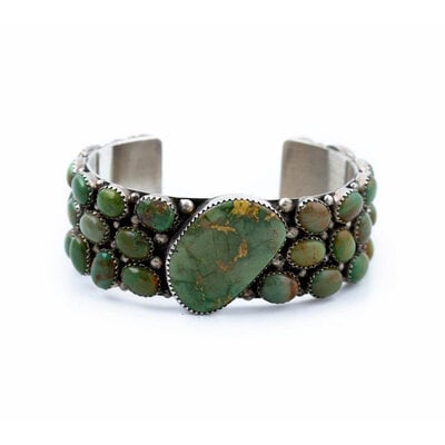 Vintage 1970's Clustered Turquoise Bracelet