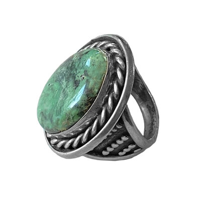 1970's Vintage Man's Damale Turquoise Ring