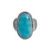 Natural Apache Blue Turquoise Ring