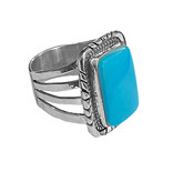 Natural Sleeping Beauty Turquoise Ring