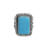 Sleeping Beauty Turquoise Ring (Navajo)