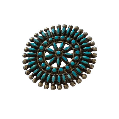 Vintage Zuni Cluster Broach (circa 1970's)