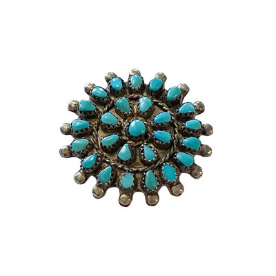 Vintage Zuni Wheel Pin/Pendant