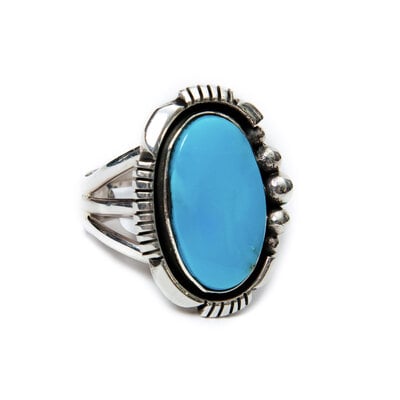 Southwestern Sleeping Beauty Turquoise Ring