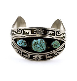 Vintage Natural Turquoise Bracelet