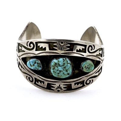 Vintage Natural Turquoise Bracelet