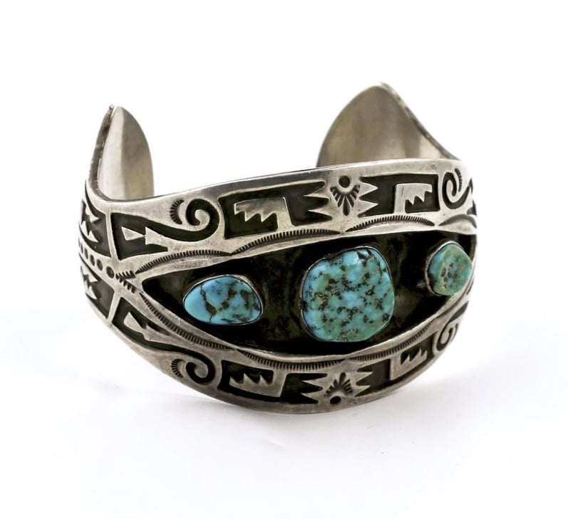 Vintage Natural Turquoise Bracelet