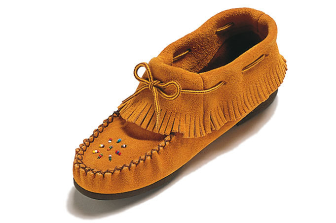 Ladies  Fringe Moccasin with Sole