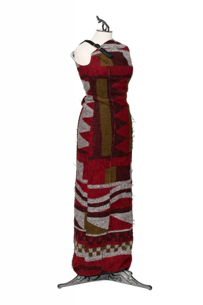 Debra Sparrow Floor Length Side Split Dress