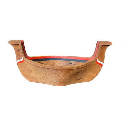 CUSTOM ORDER  Carved Canoe Bowl