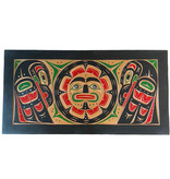 CUSTOM ORDER  Bentwood Box - Wolves, Raven and Sun
