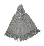 Lined Ethical Wool Poncho