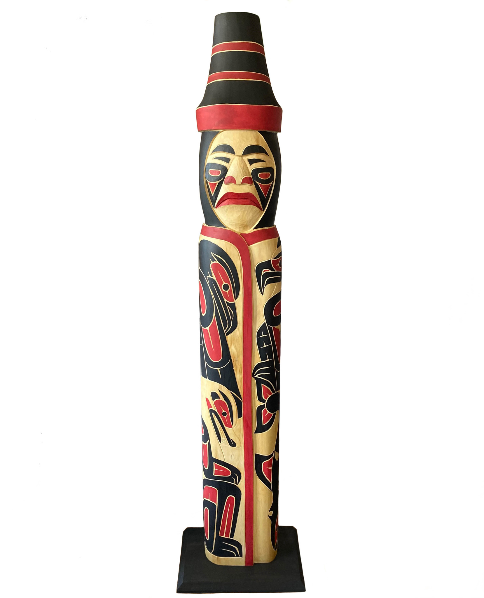 SOLD  Man Wearing A Blanket  Totem Pole