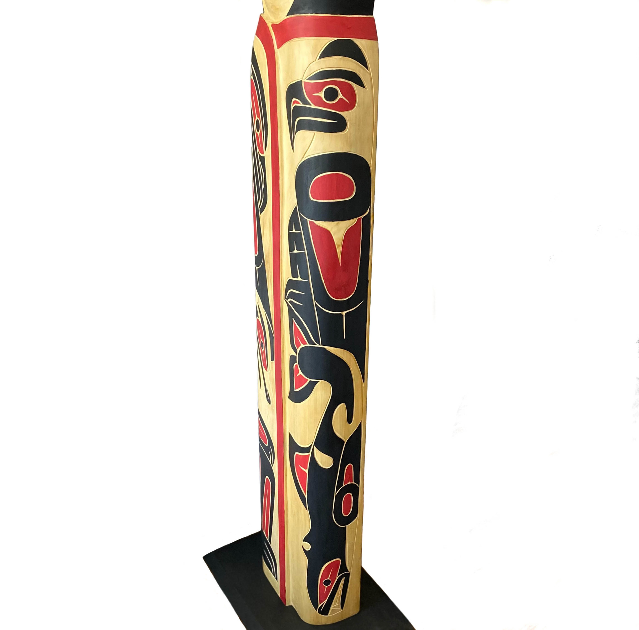 SOLD  Man Wearing A Blanket  Totem Pole