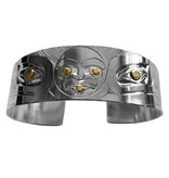 3/4" Haida Raven and Sun Bracelet