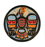 Native American Art  Round Thunderbird Panel