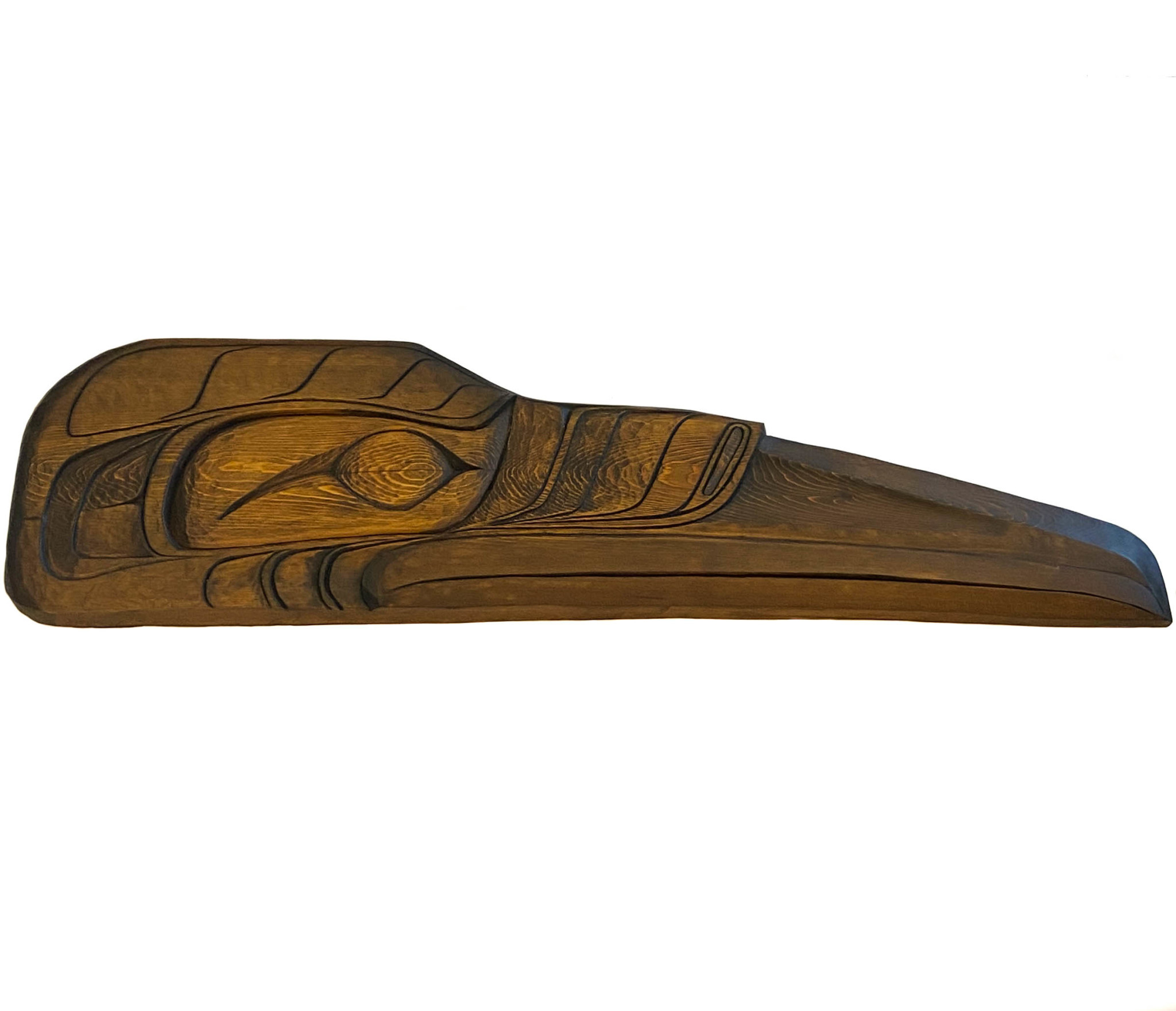 SOLD  Northwest Coast Raven Head 3' long