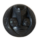 Raven and the First Men - Argillite Pendant (Haida)