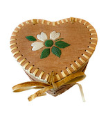 Small Heart Shaped Birchbark Basket - 3.5" x 6"